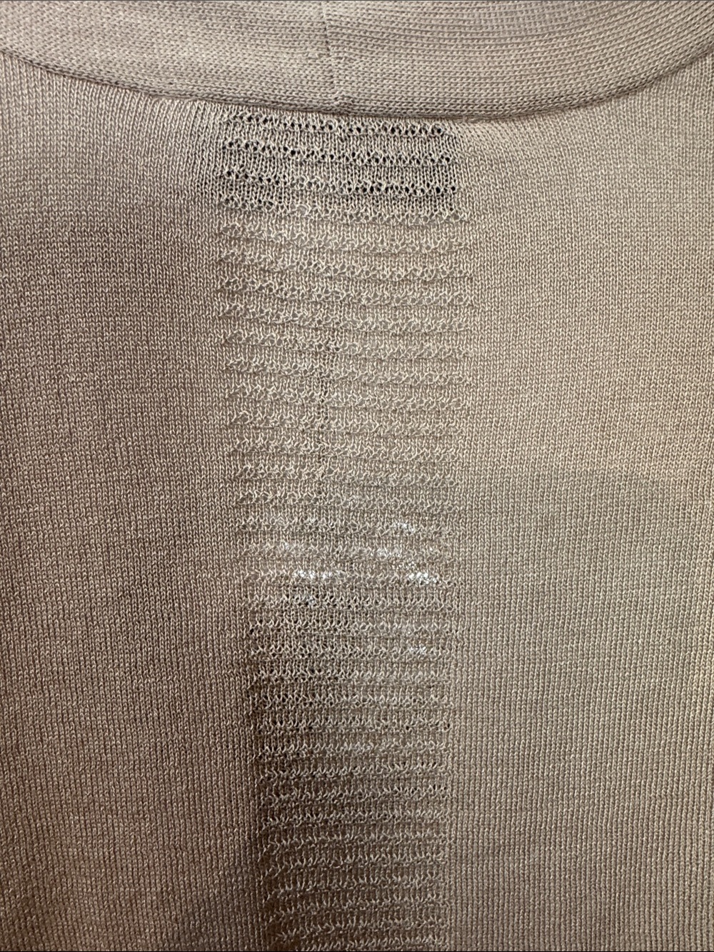 Kasper Women's Open-Front Cardigan in Camel Brown w/ Sheer Detail- Sizes M & XL - Picture 7 of 12
